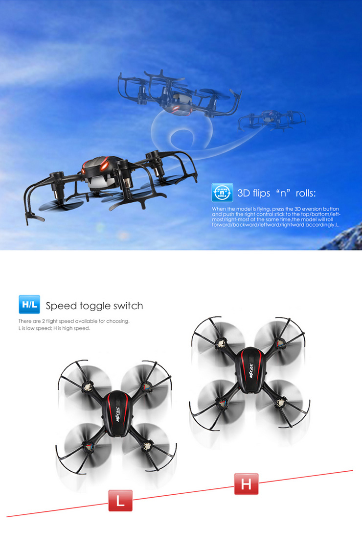 MJX X902 Spider 2.4G 6Axis Gryo 3D Tumbling RC Quadcopter