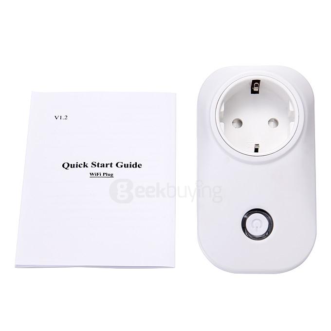 SDW-001PL WIFI Smart Home Wall Socket AC 110-265V 10A for iPhone Android EU Plug - White