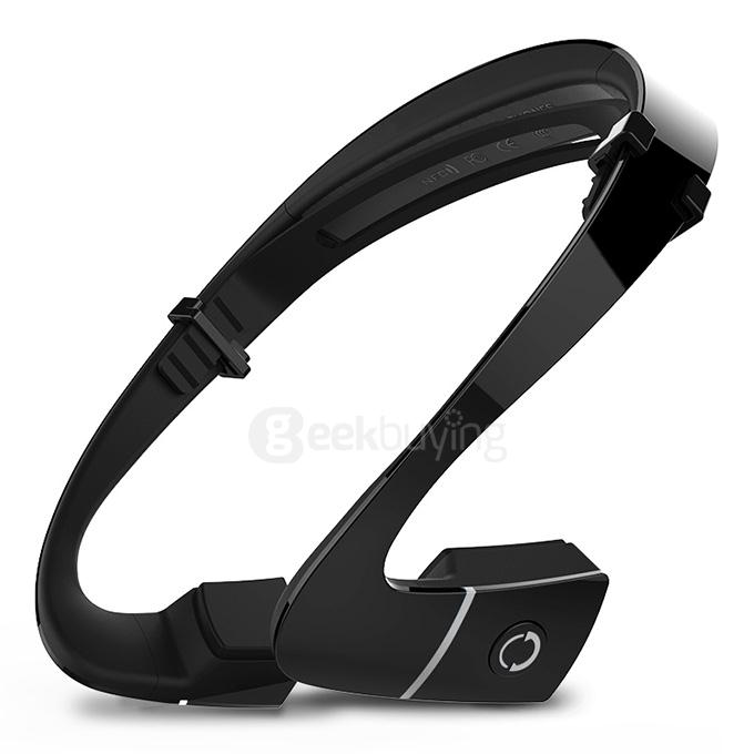 LF-18 NFC Bone Conduction Bluetooth Headset Stereo Headphone Earphone - White