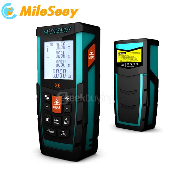 Mileseey X6 100m Handheld Rangefinder Laser Distance Meter Digital Laser Range Finder