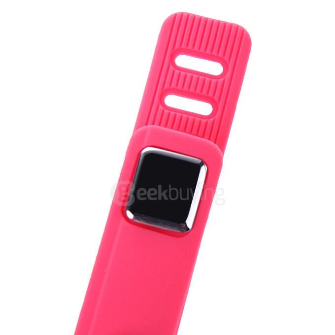 SWB02B Bluetooth 4.0 Sports Smart Bracelet OLED Display Screen with Pedometer Sleep Monitor Alarm for Android iOS - Rose
