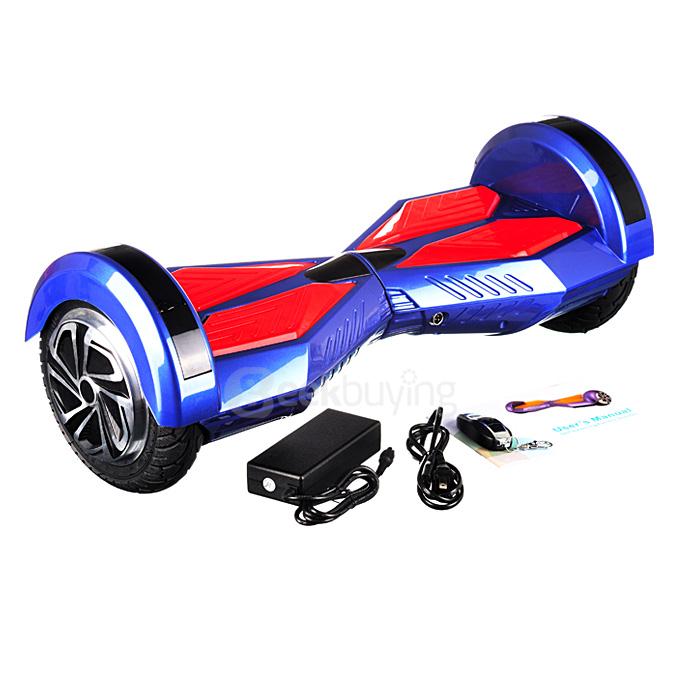 4400MAH Dual Wheels Self Balancing Scooter Electric Drifting Board with LED - Blue and Red