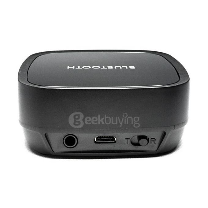 Bluetooth 4.0 Stereo Music Receiver Transmitter Aptx Wireless Audio Receiver Adapter for Headphones Car TV - Black