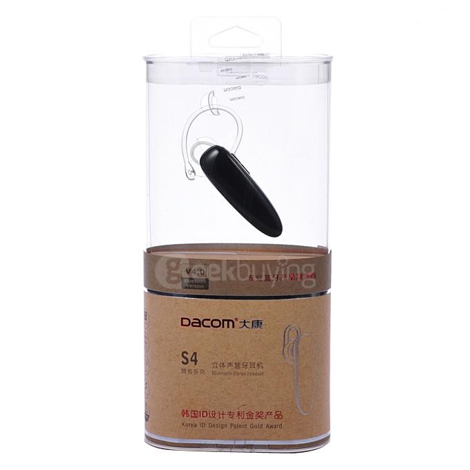 Dacom S4 Bluetooth Wireless Headphones Music Headset Handsfree Car Earphone HD Microphone - Black
