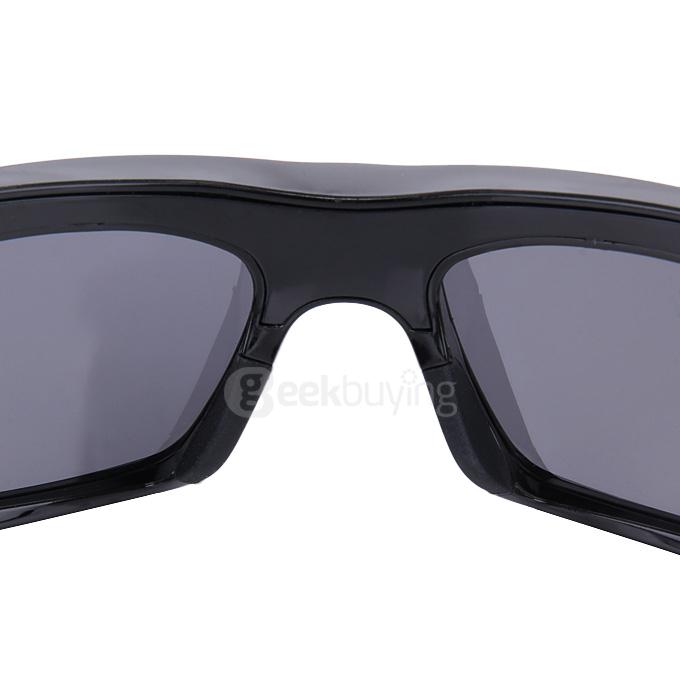 MS4 Polarized UV400 Bluetooth Sunglasses HD 720P Camera Video Recoder with 8GB SD Card - Black