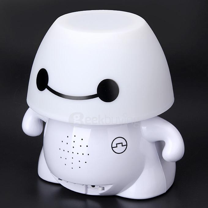 Baymax Lovely DIY Doodling Projection Lamp Battery Powered Bluetooth Speaker Projector Romantic Baymax Lamp