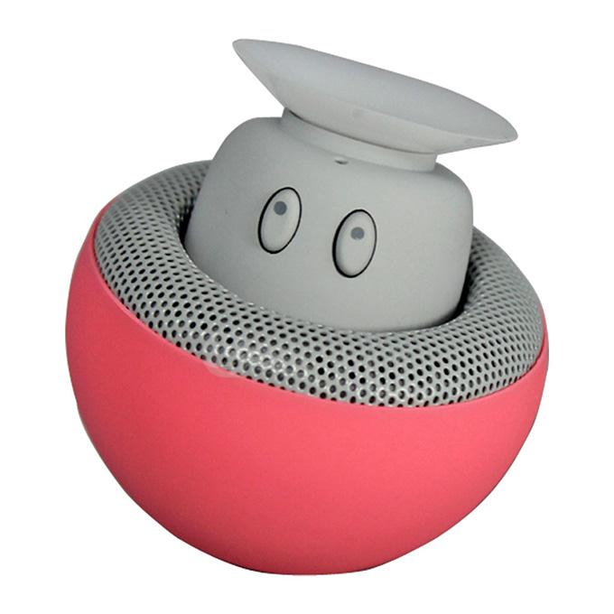 Portable Creative Mushroom Style Mini Bluetooth Speaker - Red