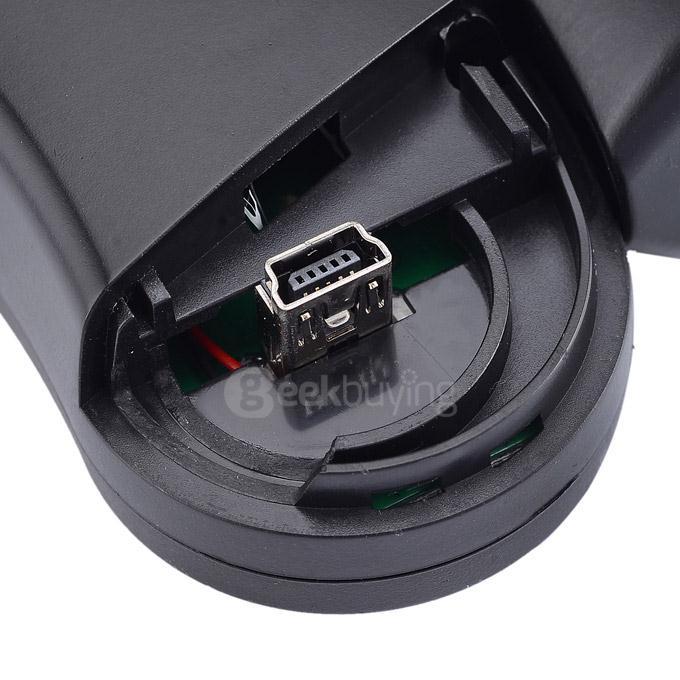 Car Steering Wheel Bluetooth V4.0+EDR Hands-free Call Kit with Mic / LED Indicator - Black