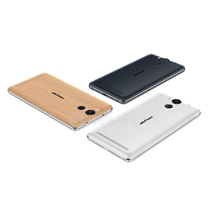 Ulefone Power 5.5inch FHD 4G LTE Android 5.1 3GB 16GB Smartphone 64bit MTK6753 Octa Core 13.0MP 6050mAh Touch ID with Silica Gel Case -Wooden