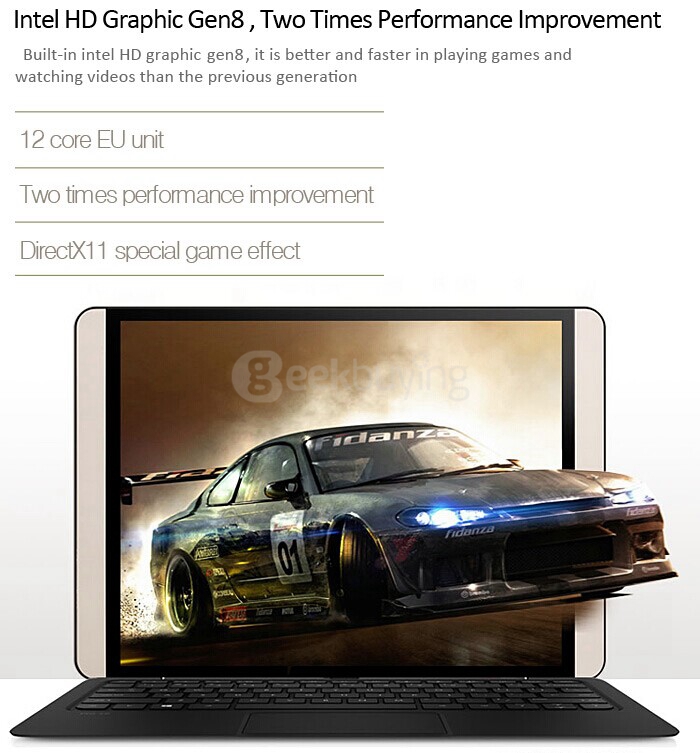 Onda V919 Air CH 9.7 inch Windows10 4GB/64GB Tablet PC Intel Cherry Trail Z8300 Quad Core 1.84GHz IPS 2048*1536 - Gold