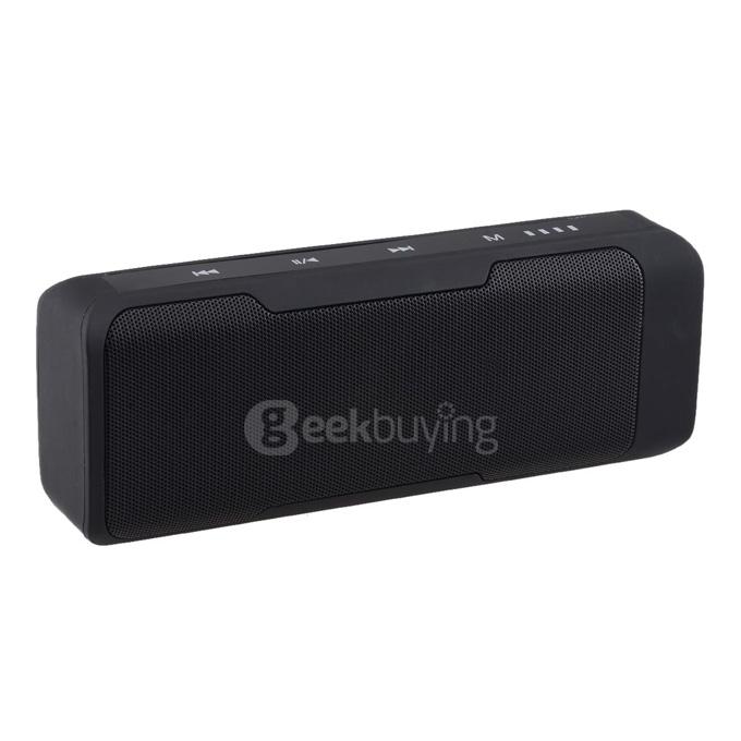 Bluetooth 3.0 Speaker 4000mA Power Bank Hands-free FM Music Player - Black