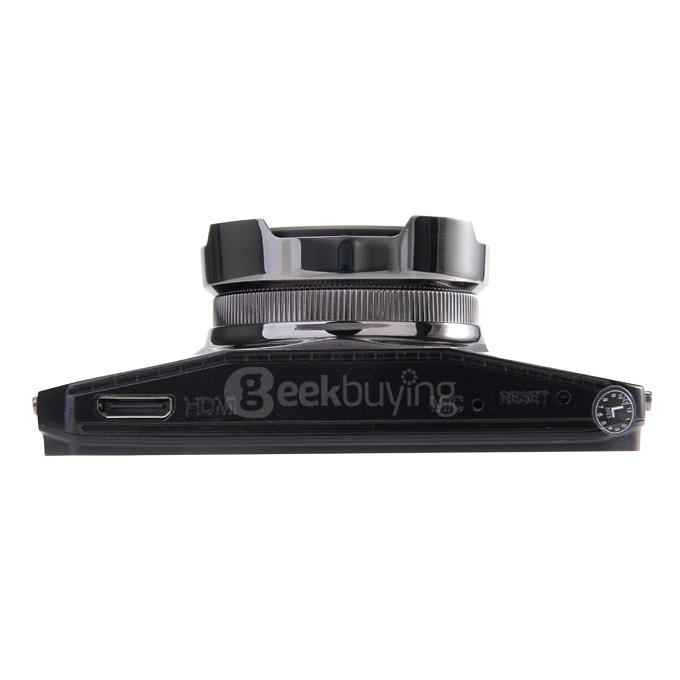 GT2000 3.0inch TFT LCD Novatek 96650 Car DVR 0.3MP CMOS Sensor 170 Degree Wide Angle 200mA 1080P Car Camcorder - Black