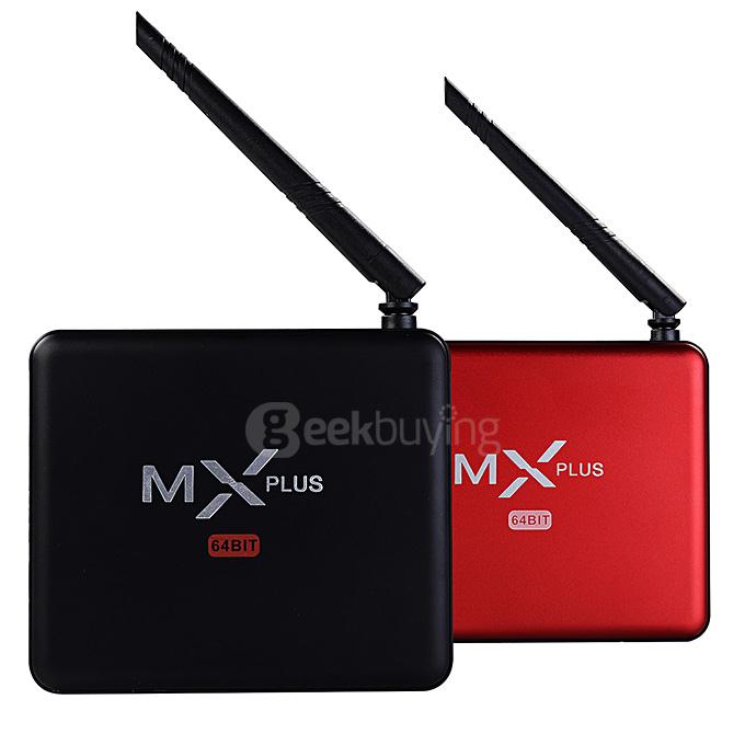 MX PLUS I Amlogic S905 4K TV Box 1G/8G 802.11b/g/n Gigabit LAN Bluetooth KODI DLNA Miracast - Red