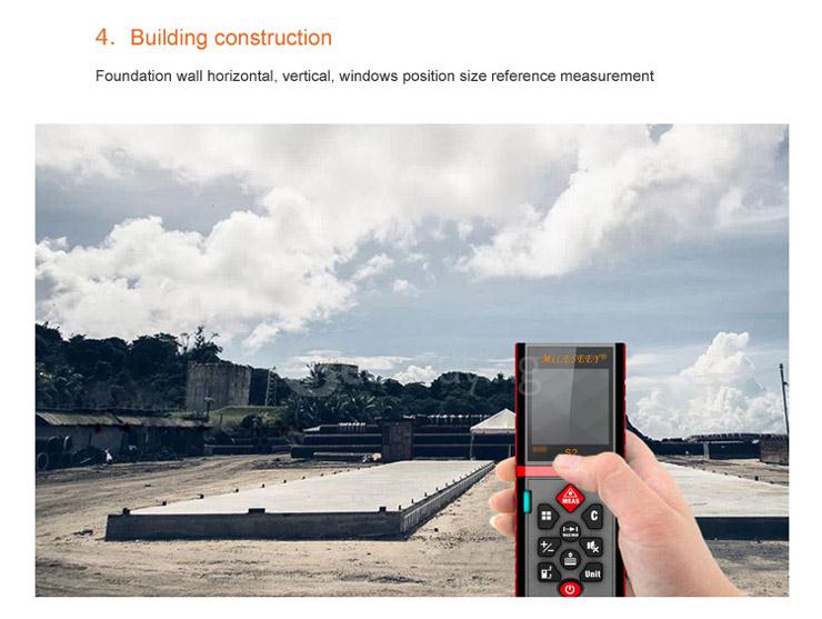 Mileseey S2 100m Handheld Rangefinder Laser Distance Meter Digital Laser Range Finder
