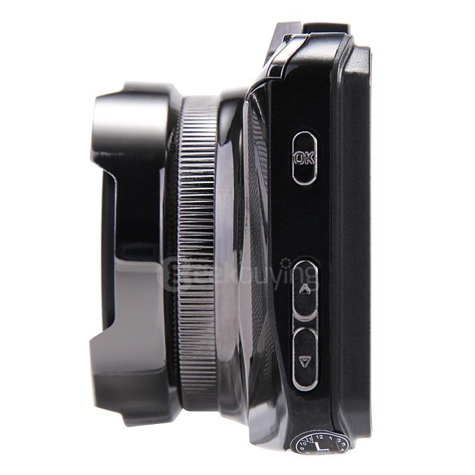 GT2000 3.0inch TFT LCD Novatek 96650 Car DVR 0.3MP CMOS Sensor 170 Degree Wide Angle 200mA 1080P Car Camcorder - Black