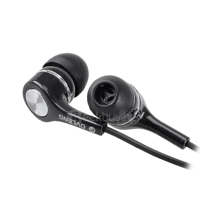 OVLENG OV-IP530 In-Ear Professional Moving Coil Earphones w/ Mic for Mobile Phone - Black