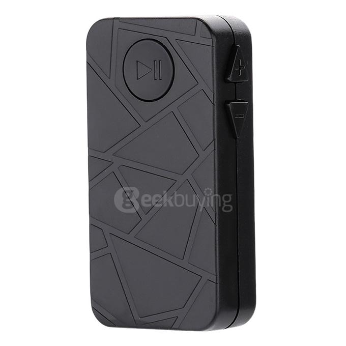 Portable Wireless Plug In Car Bluetooth Audio Music Receiver Adapter BT4.0 with 3.5mm Stereo Output - Black