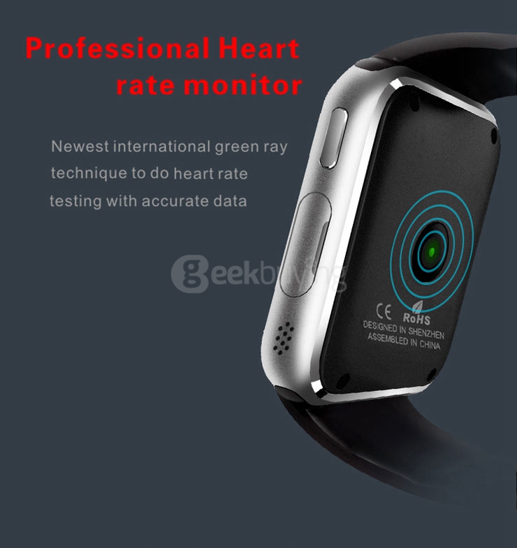 K68 Bluetooth 4.0 Smart Watch MTK2502 with Heart Rate Monitor Sleep Fitness Tracker Anti-Lost Compass Remote Control for Android iOS - Blue