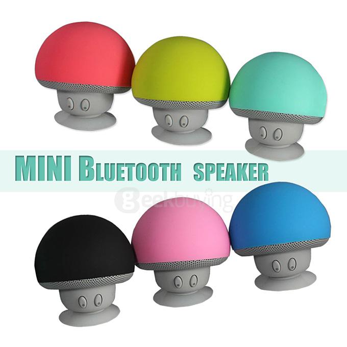 Portable Creative Mushroom Style Mini Bluetooth Speaker - Red