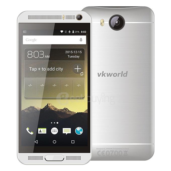 VKWORLD VK800X 5.0inch IPS HD Screen Android 5.1 1GB 8GB Smartphone MTK6580 1.3GHz Quad Core 8.0MP+5.0MP Cameras - Silver