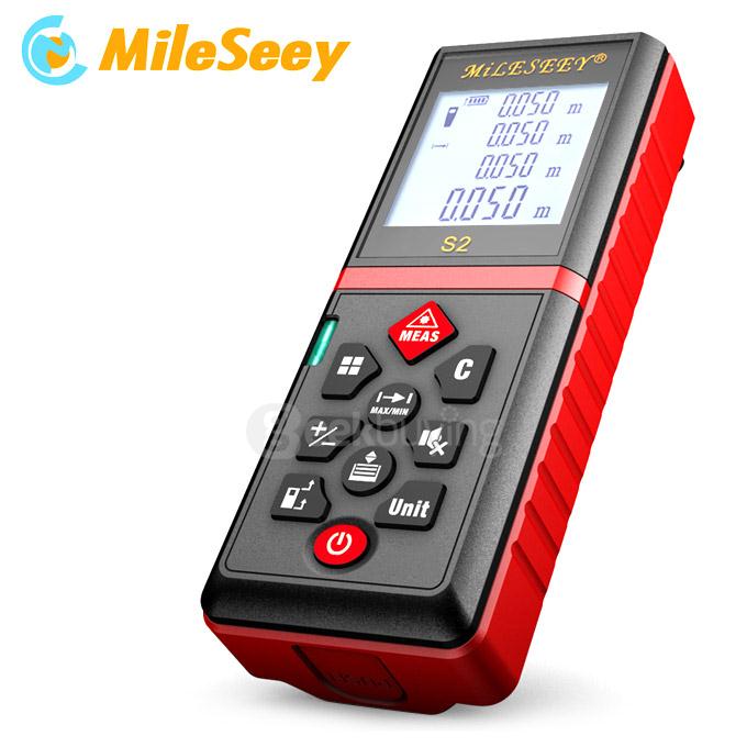 Mileseey S2 60m Handheld Rangefinder Laser Distance Meter Digital Laser Range Finder