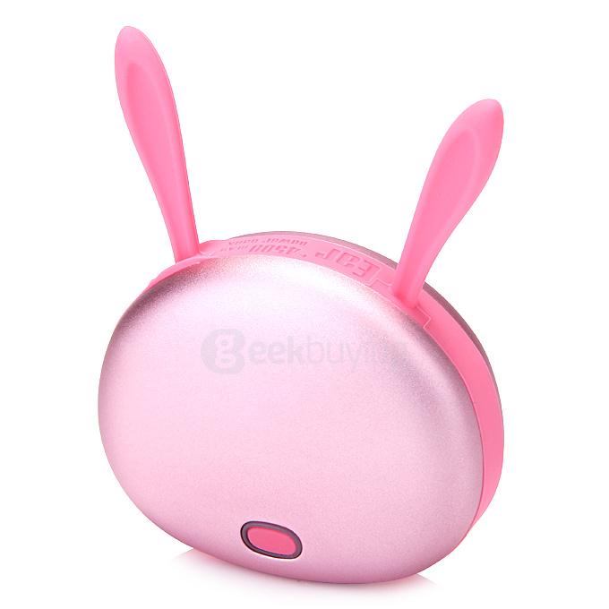 4500mAh MINI Portable Power Bank Hand Warmer - Pink Rabbit