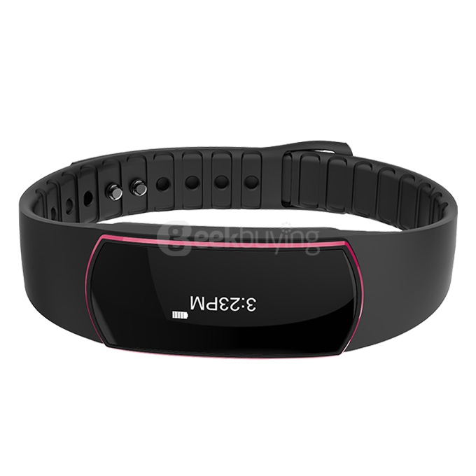 TRASENSE TS-H07 Bluetooth 4.0 Smartband Touch Screen IP67 Activity Fitness Tracker Call Reminder Alarm Clock Smart Bracelet for Android iOS - Rose