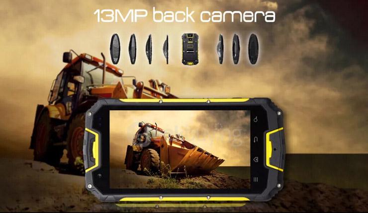 VCHOK M9 4G LTE 4.5inch IP68 Waterproof Rugged Phone Android 5.1 2GB 16GB MT6735 Quad Core Smartphone 13.0MP 4700mAh - Black