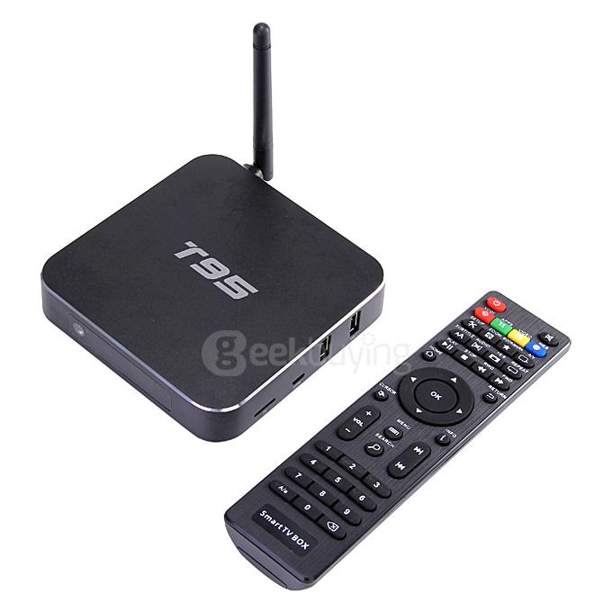 T95 Amlogic S905 4K TV BOX Quad Core 1G/8G 2.4G WIFI KODI Pre-installed H.265 OTG HDMI 2.0 3D