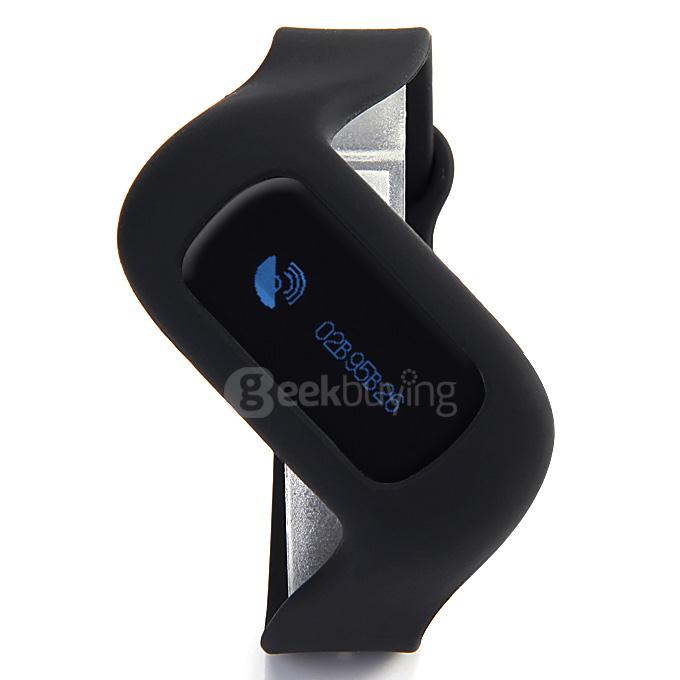 SWB01 Bluetooth 4.0 Smart Sports Bracelet OLED Display Screen for Smartphone with Pedometer Sleep Monitor Alarm Fitness Tracker - Black