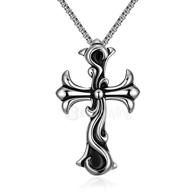 GOMAYA GMYN001 Classic Popular Cross Pendant Necklace