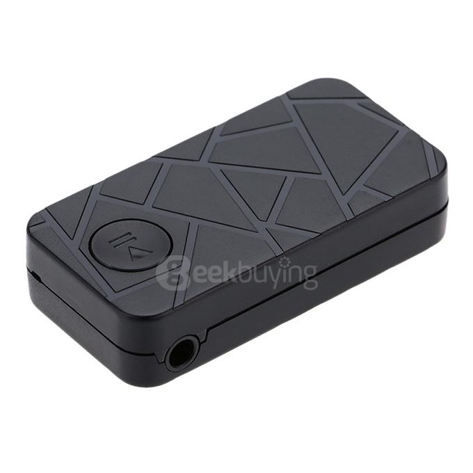 Portable Wireless Plug In Car Bluetooth Audio Music Receiver Adapter BT4.0 with 3.5mm Stereo Output - Black