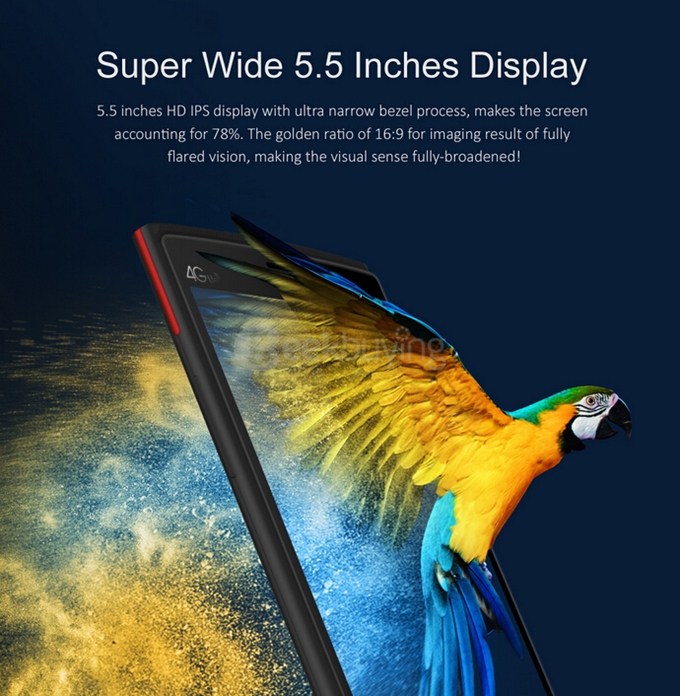 LEAGOO Elite 5 5.5inch 64bit 4G FDD-LTE Android 5.1 Smartphone MTK6735 Quad Core 2GB 16GB 13.0MP OTG - Yellow