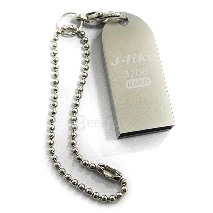 J-Like Ziny Nano USB2.0 Metal U Disk 32GB USB Flash Drive External Storage - Khaki