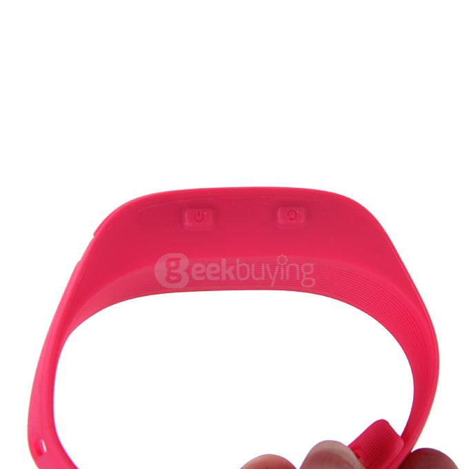 SWB02B Bluetooth 4.0 Sports Smart Bracelet OLED Display Screen with Pedometer Sleep Monitor Alarm for Android iOS - Rose