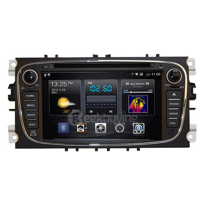 TH6080 7inch Android 4.4 1GB 16GB Car DVD Player for Ford Mondeo with Canbus GPS 3G WIFI Multi-Touch Capacitive TV - USA & Canada Map