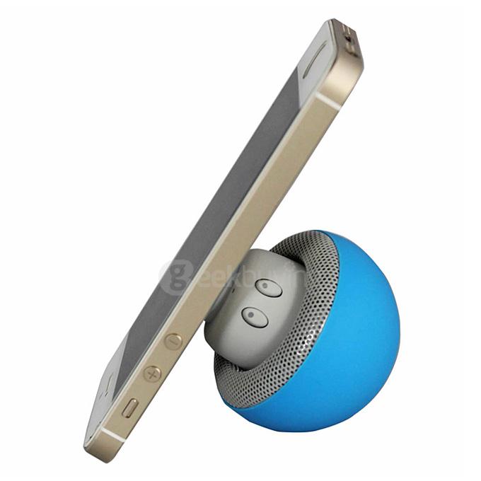Portable Creative Mushroom Style Mini Bluetooth Speaker - Blue