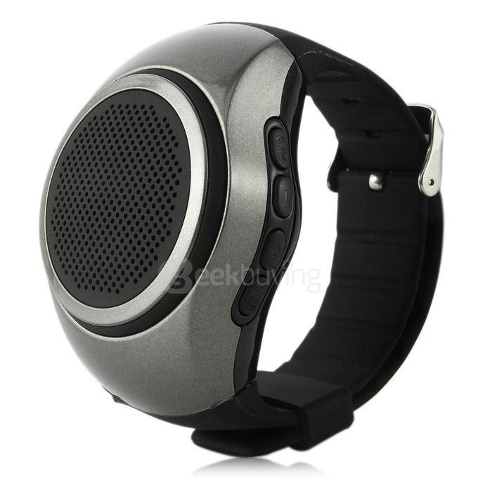 B20 Smart Wearable Bluetooth Speaker Sports Music Player Wireless Anti-lost Wristband - Black