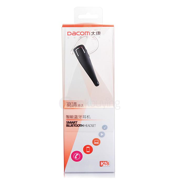 Dacom K18 Bluetooth Wireless Headphones Music Headset Handsfree Car Driver Earphone HD Microphone - Black