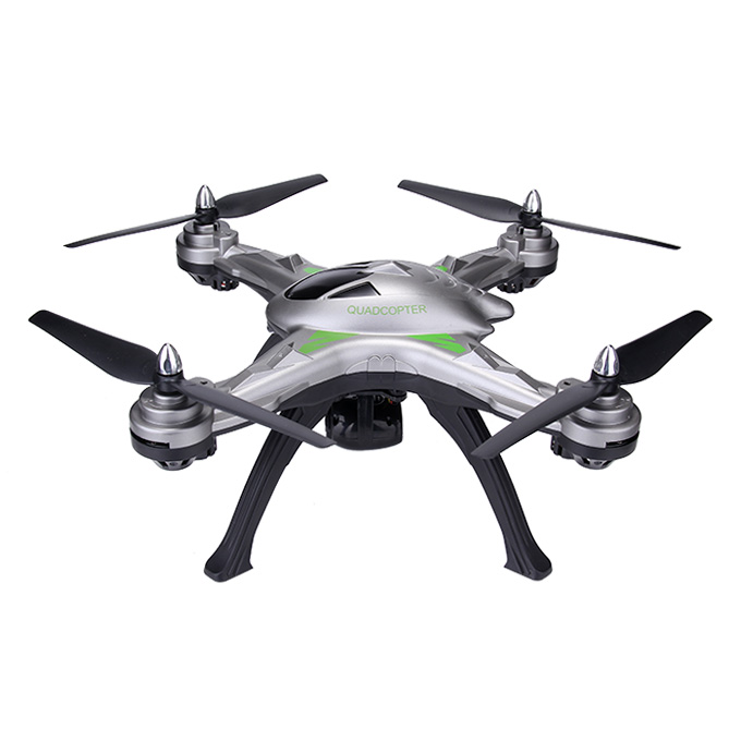 JJRC H25G 720P FPV Video Playback 2.4Ghz 4CH 3D Tumbling CF Mode LED Control Mode 2 RC Quadcopter RTF - Gray