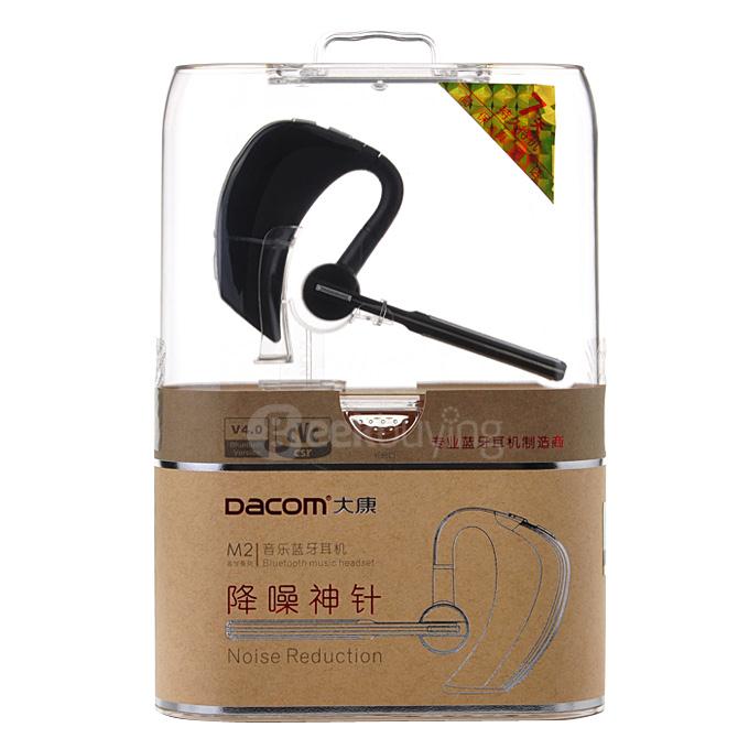 Dacom M2 Bluetooth4.0 Wireless Headphones Music Headset Handsfree Car Driver Earphone HD MIC with Car Charger - Blue