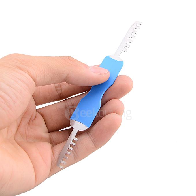 Professional Locksmith 9-Piece Lock Picks + 4Pieces Double Sided Comb Style Picking Tools Set - Black + Blue