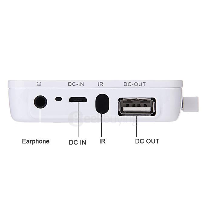 SONEED SP-1200W Wi-Fi Mini Multimedia DLP Projector 2500mAh Power Bank EZcast EZMirror EZair for iOS Android Mac Windows