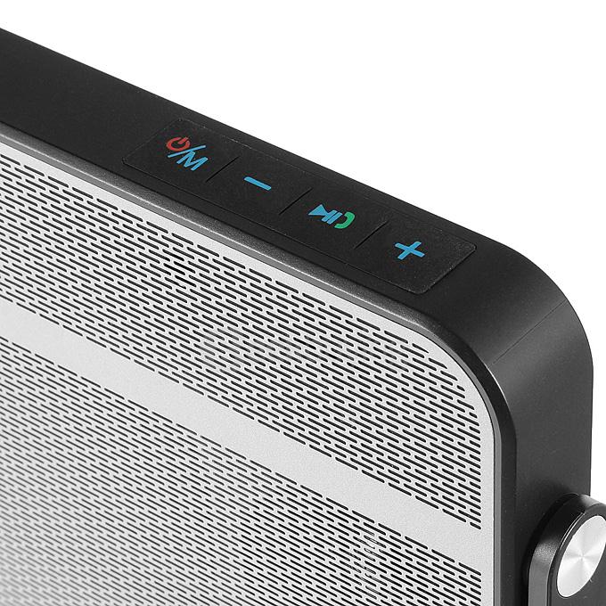 W-KING T9 Portable Ultra Slim NFC Wireless Bluetooth Outdoor Speaker - Silver