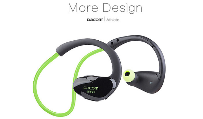 Dacom Athlete NFC Bluetooth Headset BT4.0 Wireless Stereo Headphone Music Earphones With MIC - Blue