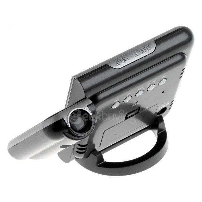 Digital Weather LCD Clock Snooze Alarm Clock Projector Color Display LED Backlight Table Desktop Clocks Projector