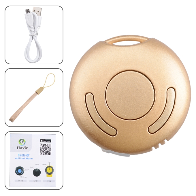 HAVIR HV-100 Mini Wireless Bluetooth Anti-lost Alarm for iPhone 4S/5/5S/5C/iPad Mini/iPad 3/iPad 4/iPad Air/iPod Touch 5 - Pink