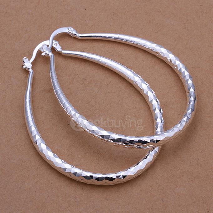 Fashion Silver Round Earrings Ear Pendants