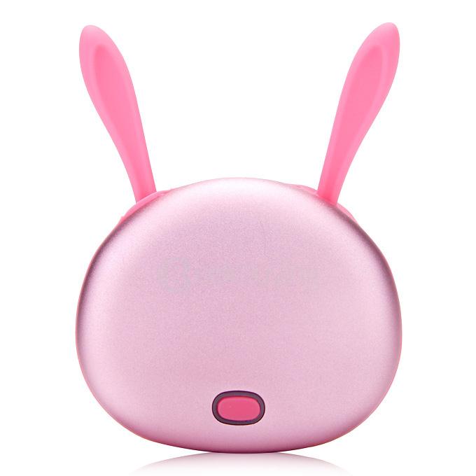 4500mAh MINI Portable Power Bank Hand Warmer - Pink Rabbit