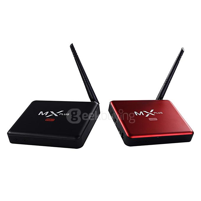 MX PLUS I Amlogic S905 4K TV Box 1G/8G 802.11b/g/n Gigabit LAN Bluetooth KODI DLNA Miracast - Red